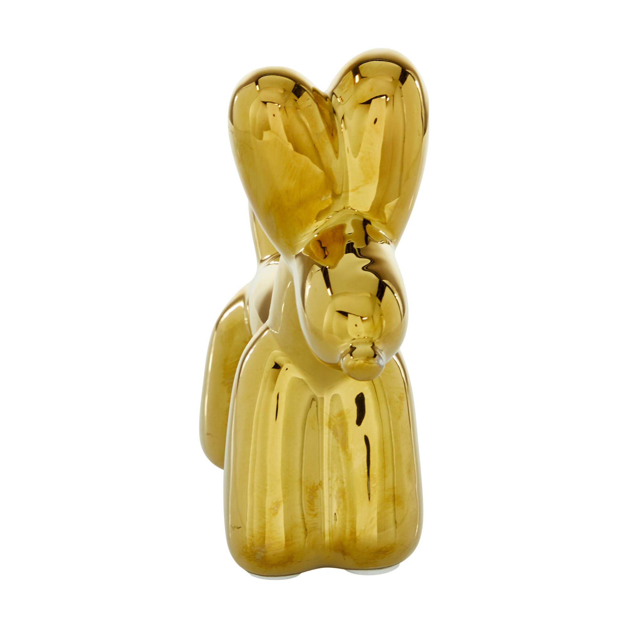 CosmoLiving by Cosmopolitan Gold Ceramic Glam Sculpture